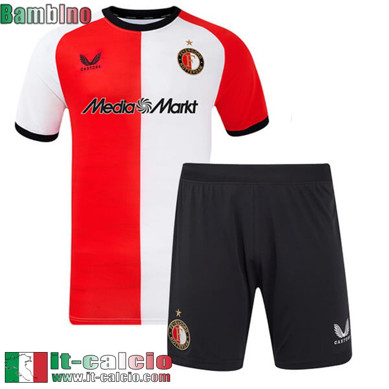 Maglia Calcio Feyenoord Prima Bambini 2024 2025