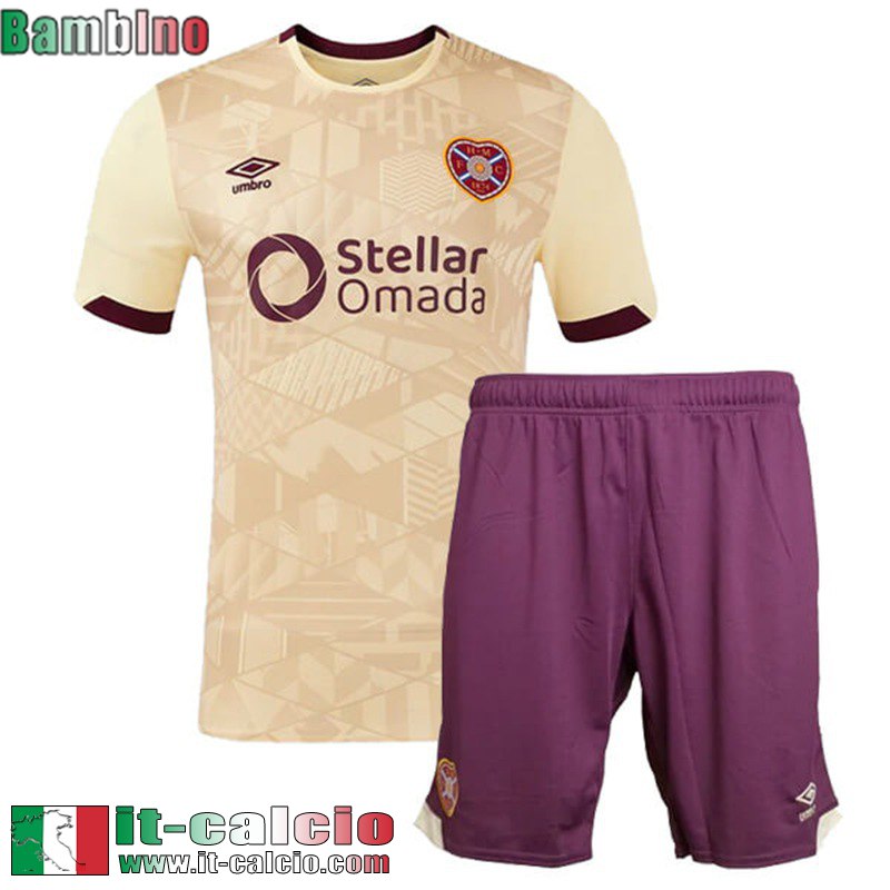 Maglia Calcio Hearts Seconda Bambini 2024 2025