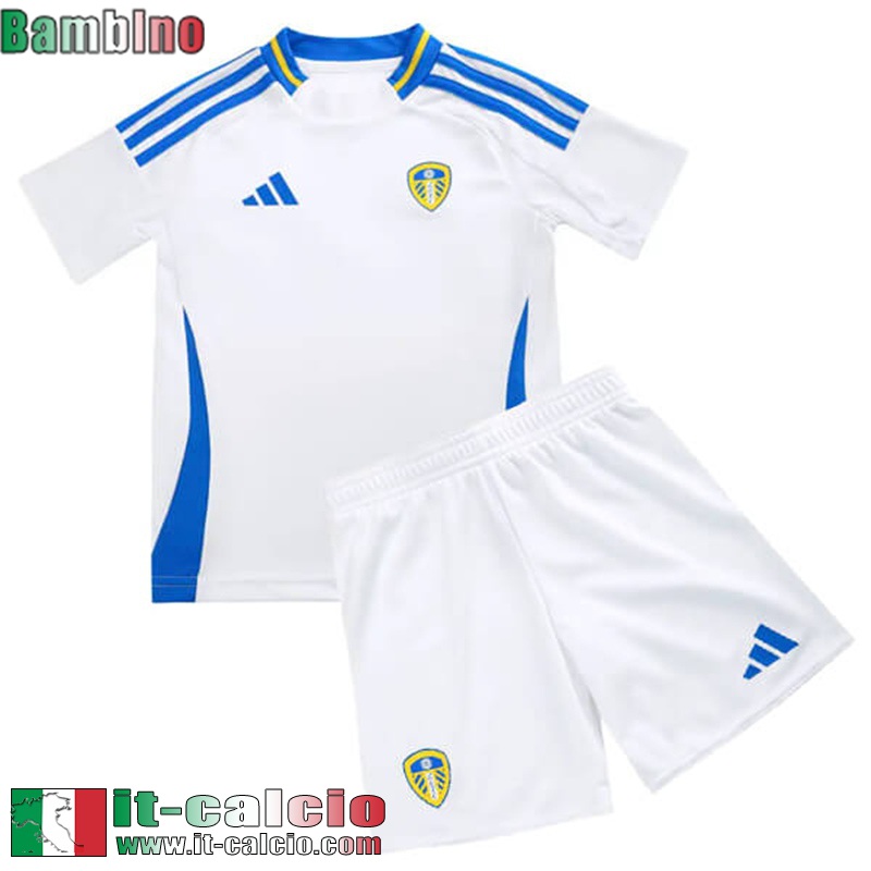 Maglia Calcio Leeds United Prima Bambini 2024 2025