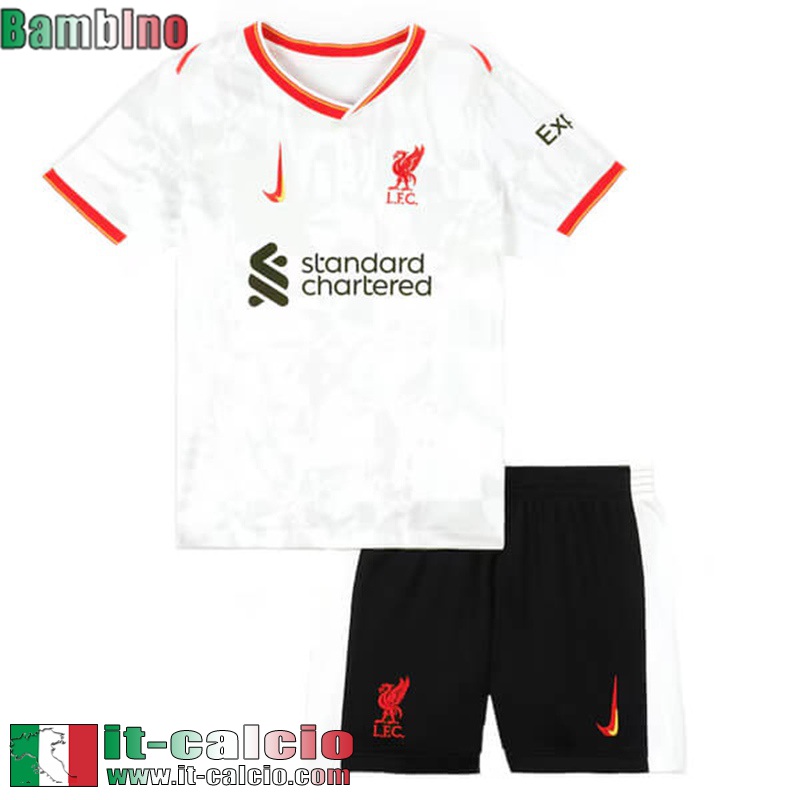 Maglia Calcio Liverpool Terza Bambini 2024 2025