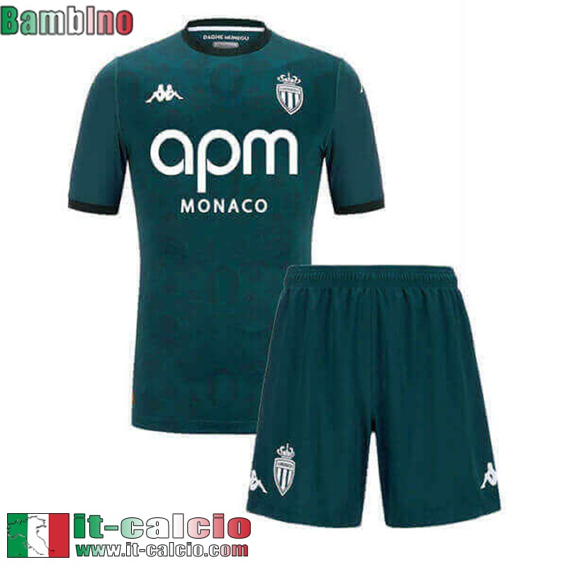 Maglia Calcio AS Monaco Seconda Bambini 2024 2025