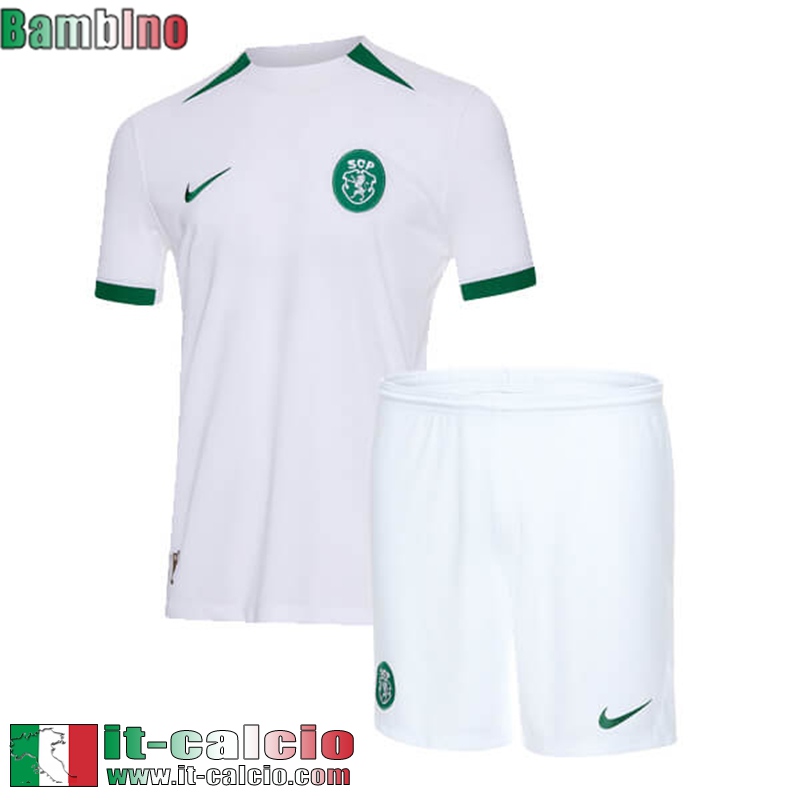 Maglia Calcio Sporting Lisbon Seconda Bambini 2024 2025