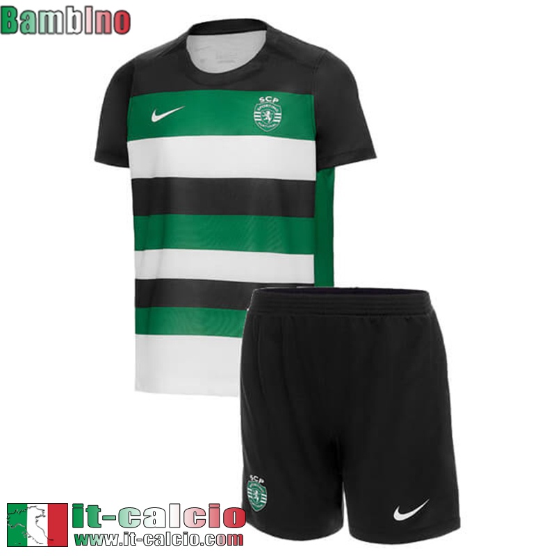 Maglia Calcio Sporting Lisbon Prima Bambini 2024 2025