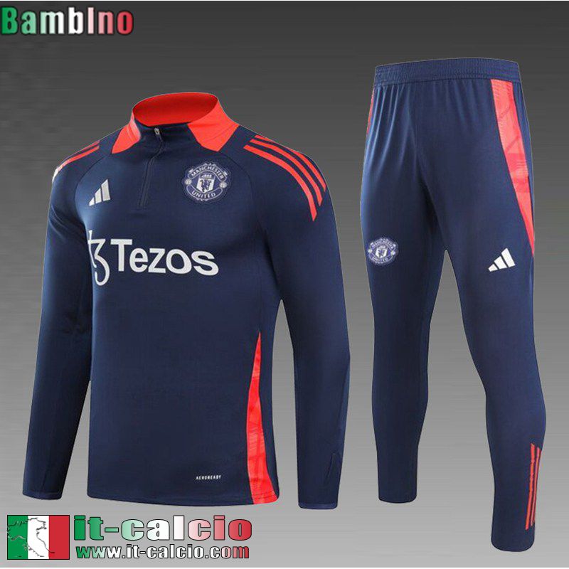 KIT: Tute Calcio Manchester United Bambini 2024 2025 C378