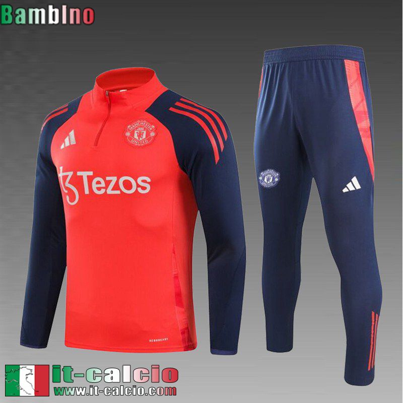 KIT: Tute Calcio Manchester United Bambini 2024 2025 C379