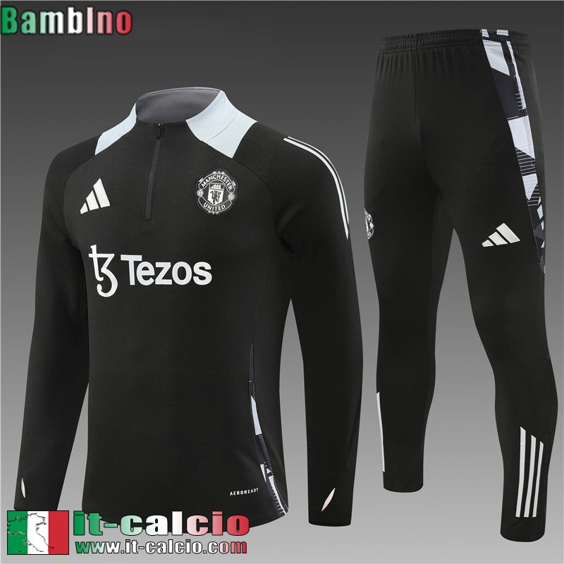 KIT: Tute Calcio Manchester United Bambini 2024 2025 C413