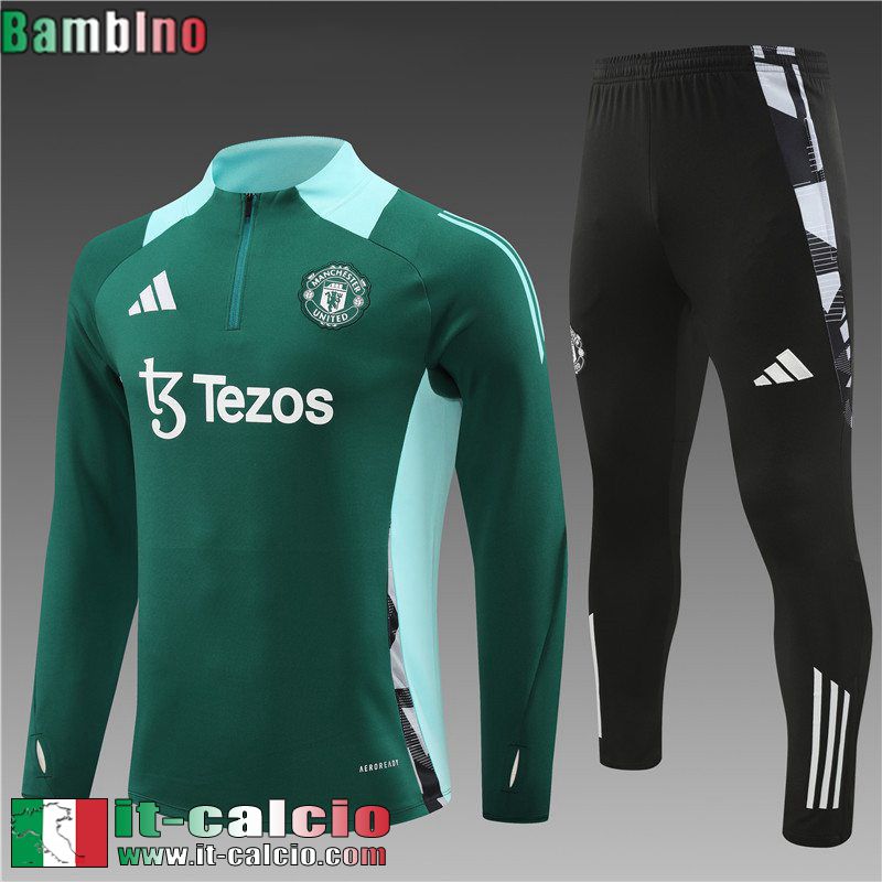 KIT: Tute Calcio Manchester United Bambini 2024 2025 C425