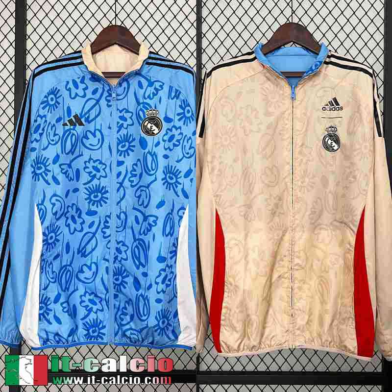 Giacca a vento Reversible Real Madrid Uomo 2024 2025 D302