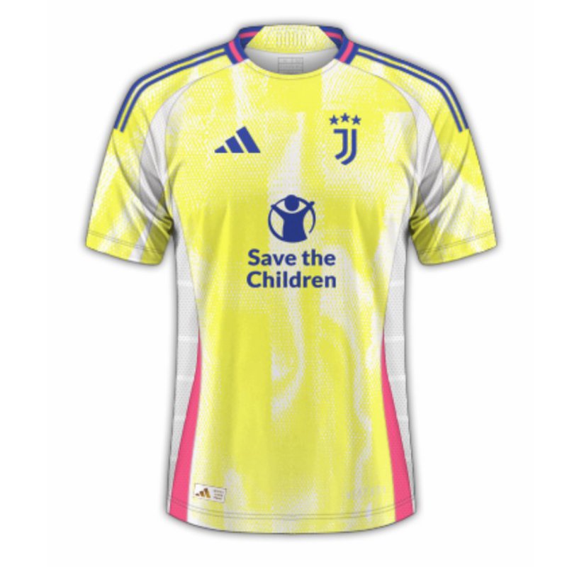 Maglia Calcio Juventus Seconda Save the Children Uomo 2024 2025