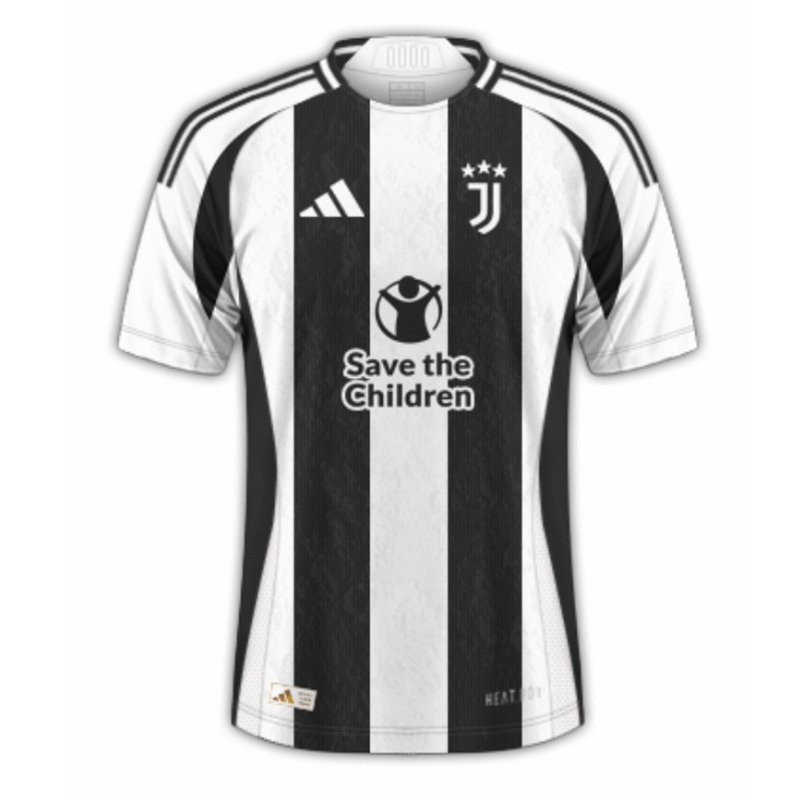 Maglia Calcio Juventus Prima Save the Children Uomo 2024 2025