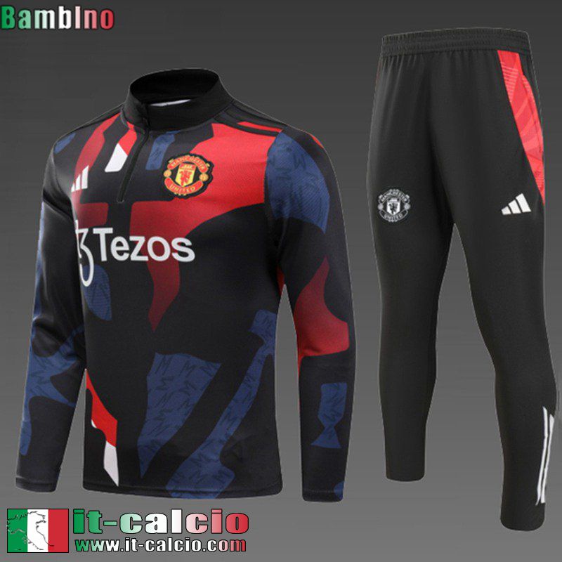 KIT: Tute Calcio Manchester United Bambini 2024 2025 C556