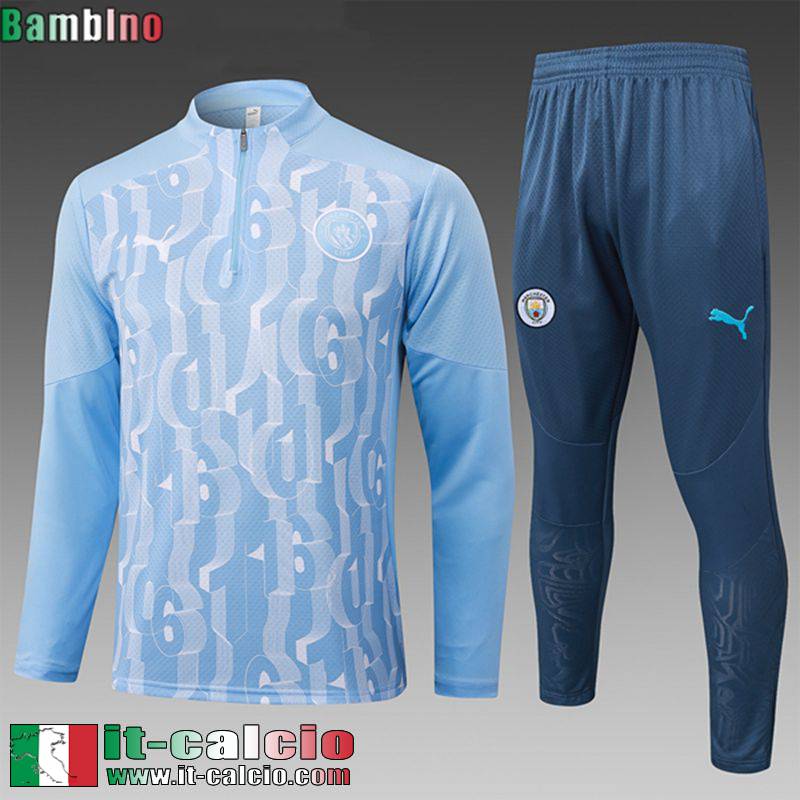 KIT: Tute Calcio Manchester City Bambini 2024 2025 C564