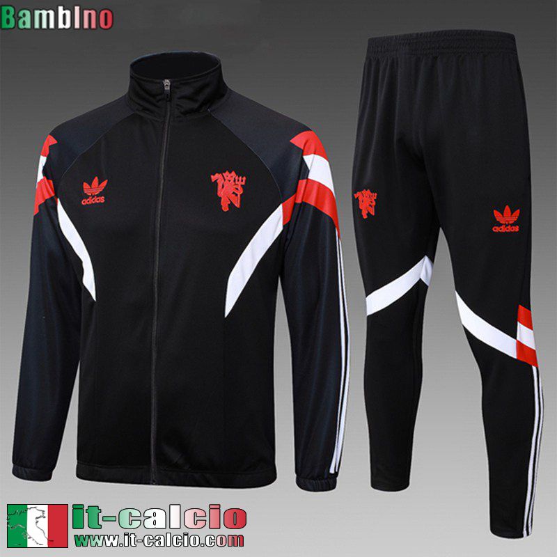 KIT: Full-Zip Giacca Manchester United Bambini 2024 2025 C573