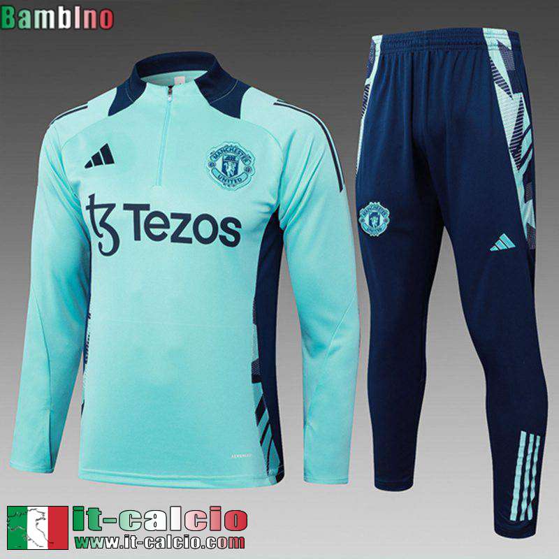 KIT: Tute Calcio Manchester United Bambini 2024 2025 C584