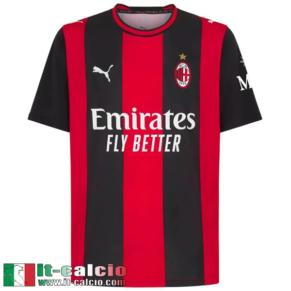 Maglia Calcio AC Milan Prima Uomo 26 27 Maglia Calcio AC Milan Prima Uomo 26 27