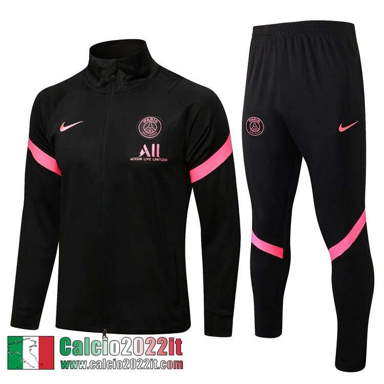 PSG Full-Zip Giacca Nero Uomo 2021 2022 JK155