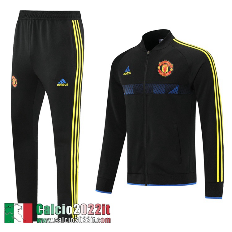 Manchester United Full-Zip Giacca Nero Uomo 2021 2022 JK162