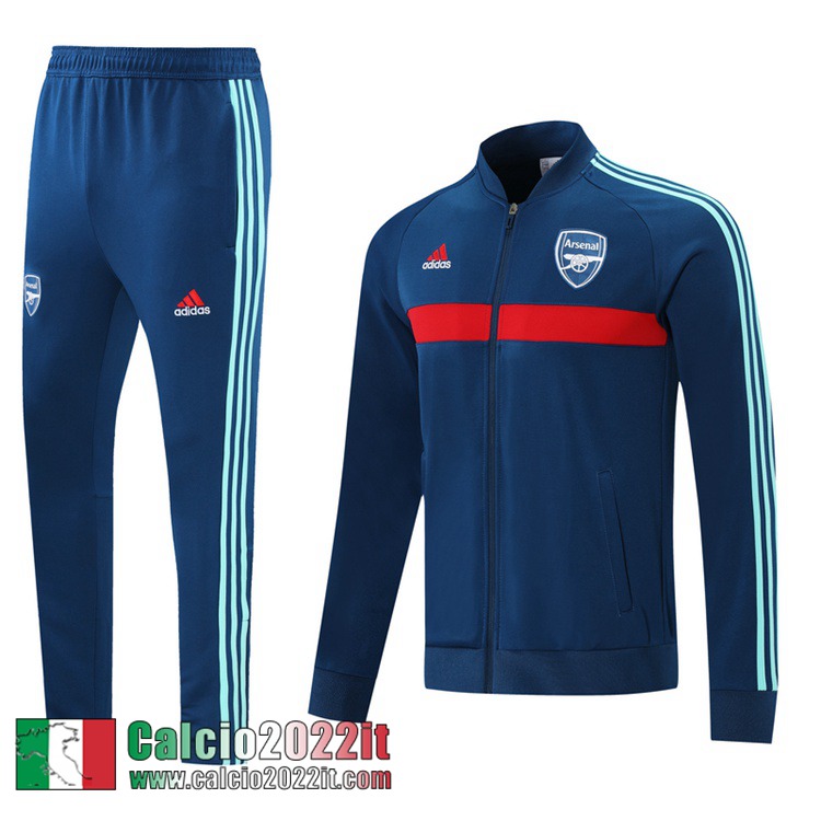 Arsenal Full-Zip Giacca blu navy Uomo 2021 2022 JK169