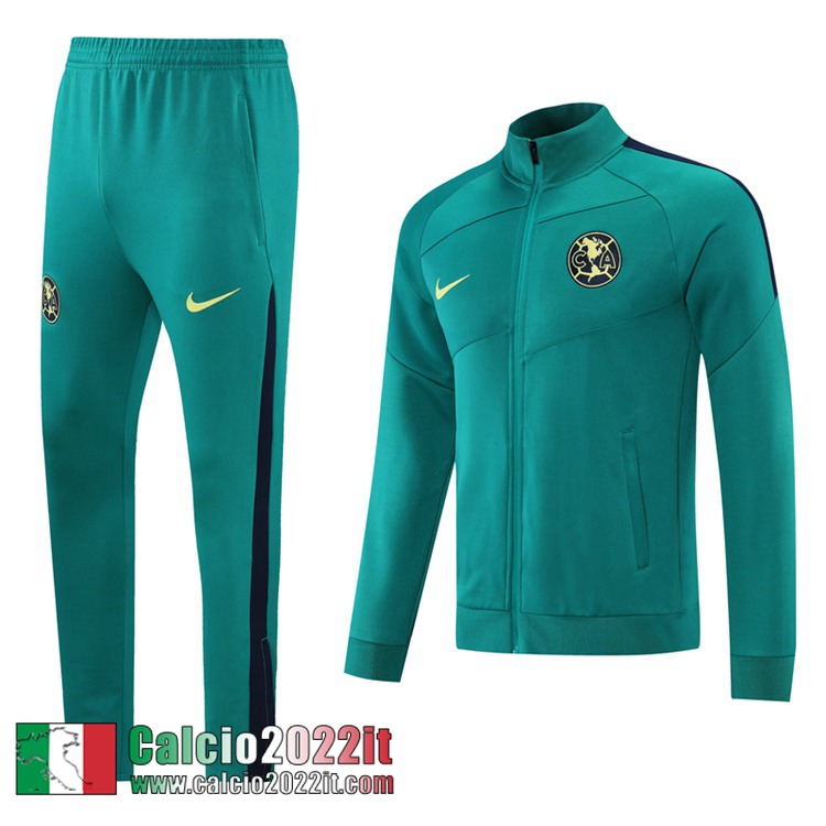 Club América Full-Zip Giacca verde Uomo 2021 2022 JK174