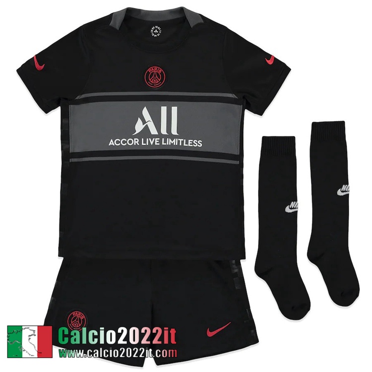 Terza PSG Maglia Calcio Bambino 2021 2022