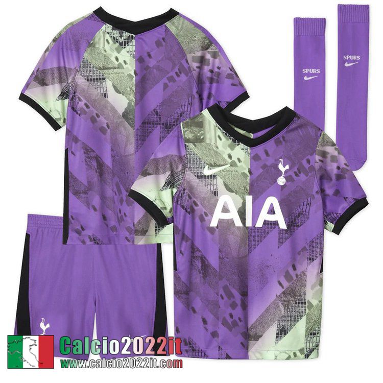 Terza Tottenham Hotspur Maglia Calcio Bambino 2021 2022