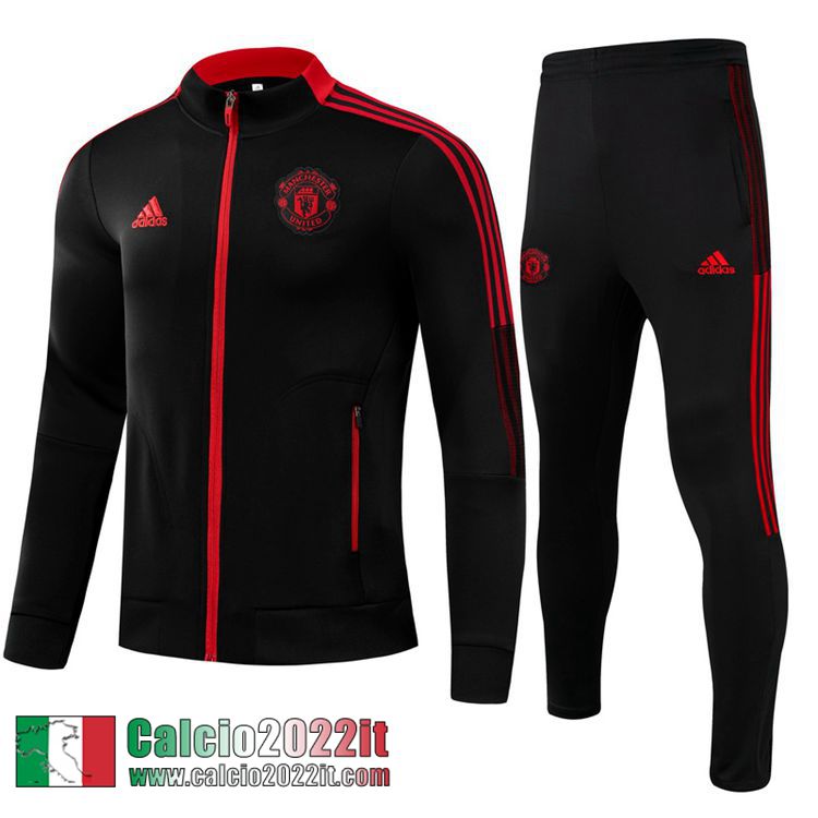 Manchester United Full-Zip Giacca Nero Bambini 2021 2022 TK100