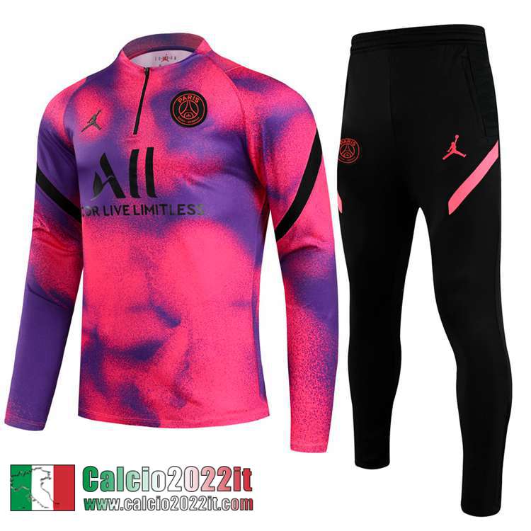 PSG Tute Calcio Malva rosa Bambini 2021 2022 TK101