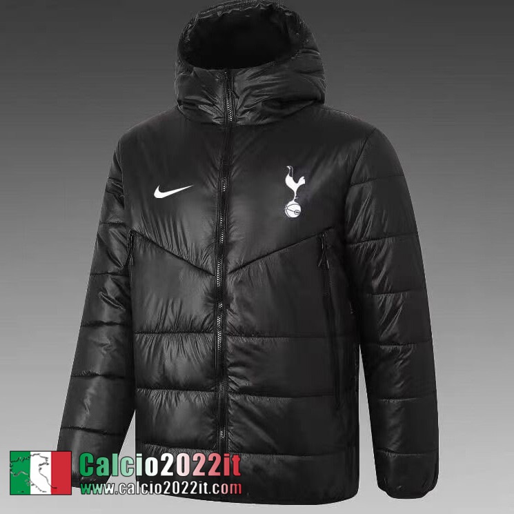 Tottenham Hotspur Piumino Calcio Cappuccio Nero 2021 2022 Uomo DD01