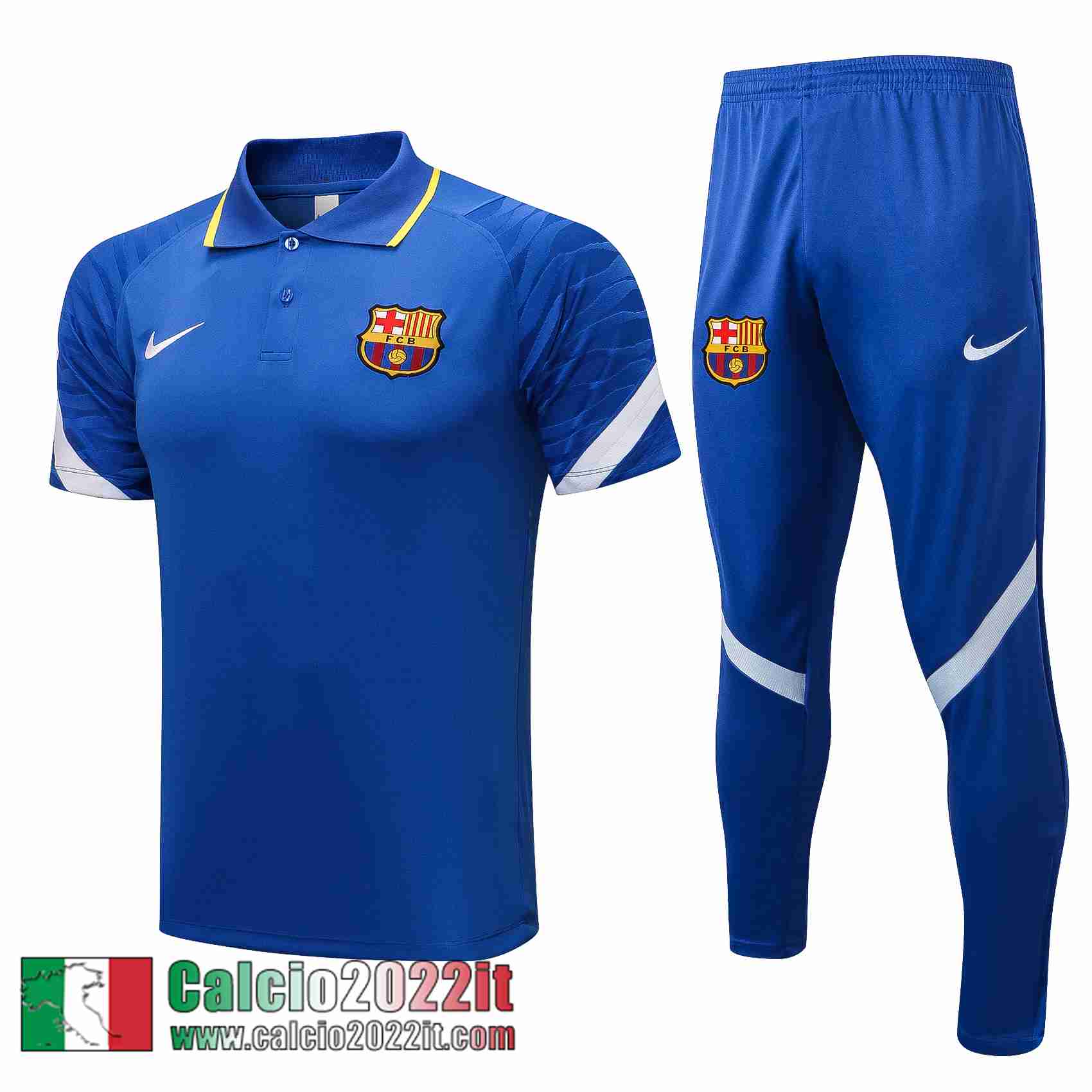 Barcelone Polo blu 2021 2022 Uomo PL190