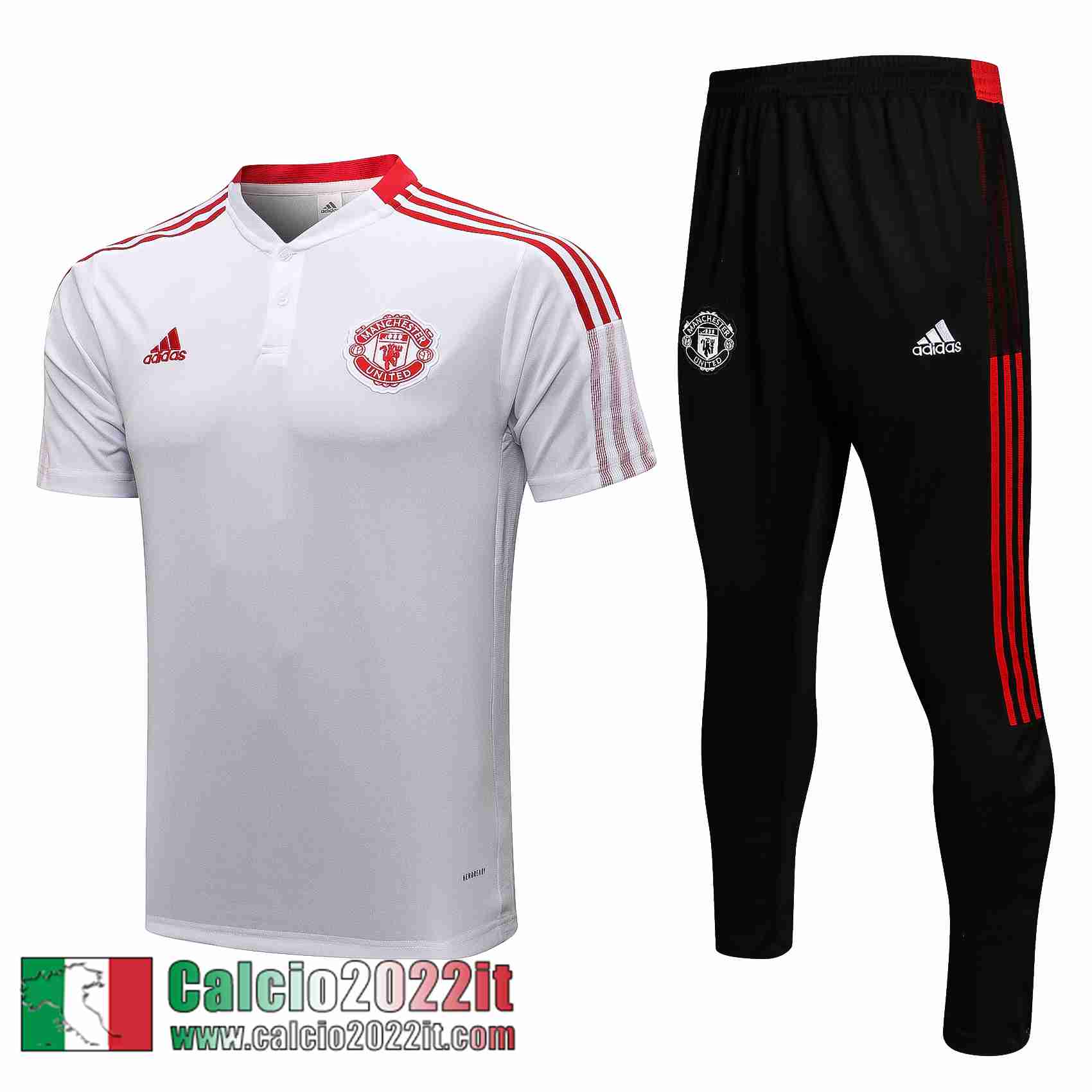 Manchester United Polo bianca 2021 2022 Uomo PL193