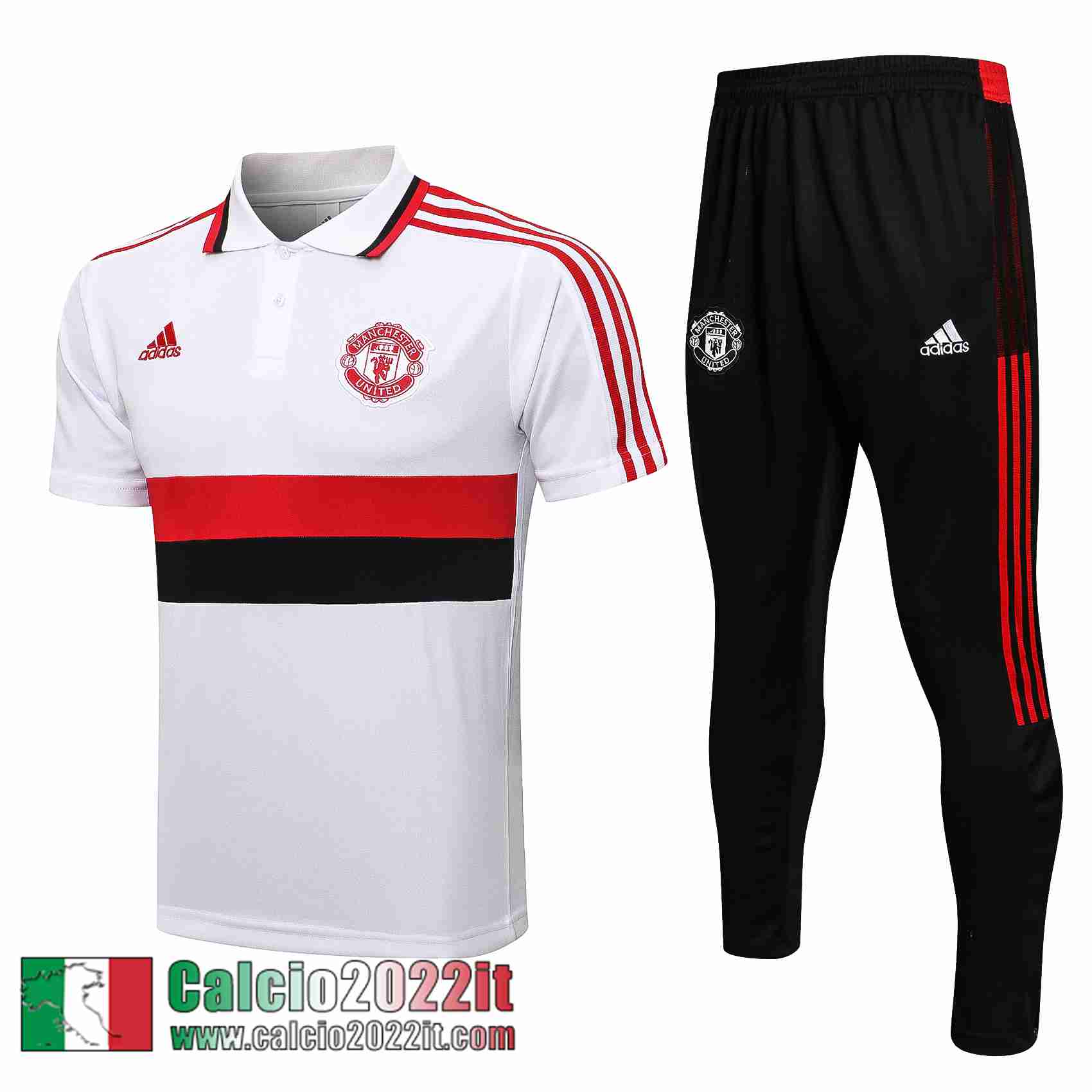 Manchester United Polo bianca 2021 2022 Uomo PL198