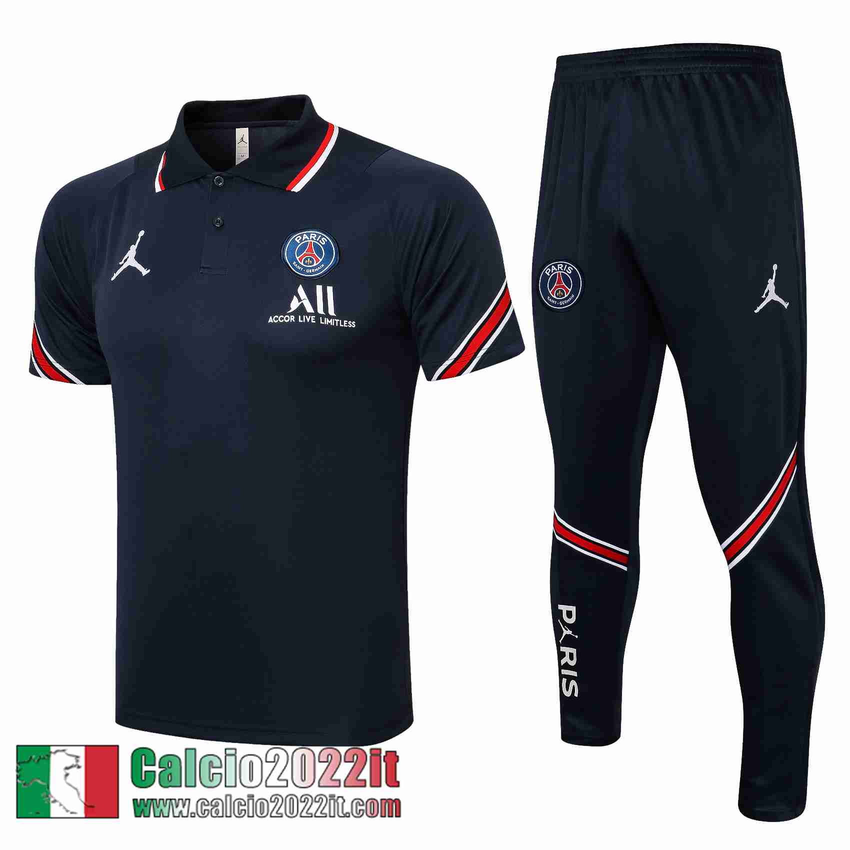 PSG Paris Polo blu 2021 2022 Uomo PL206