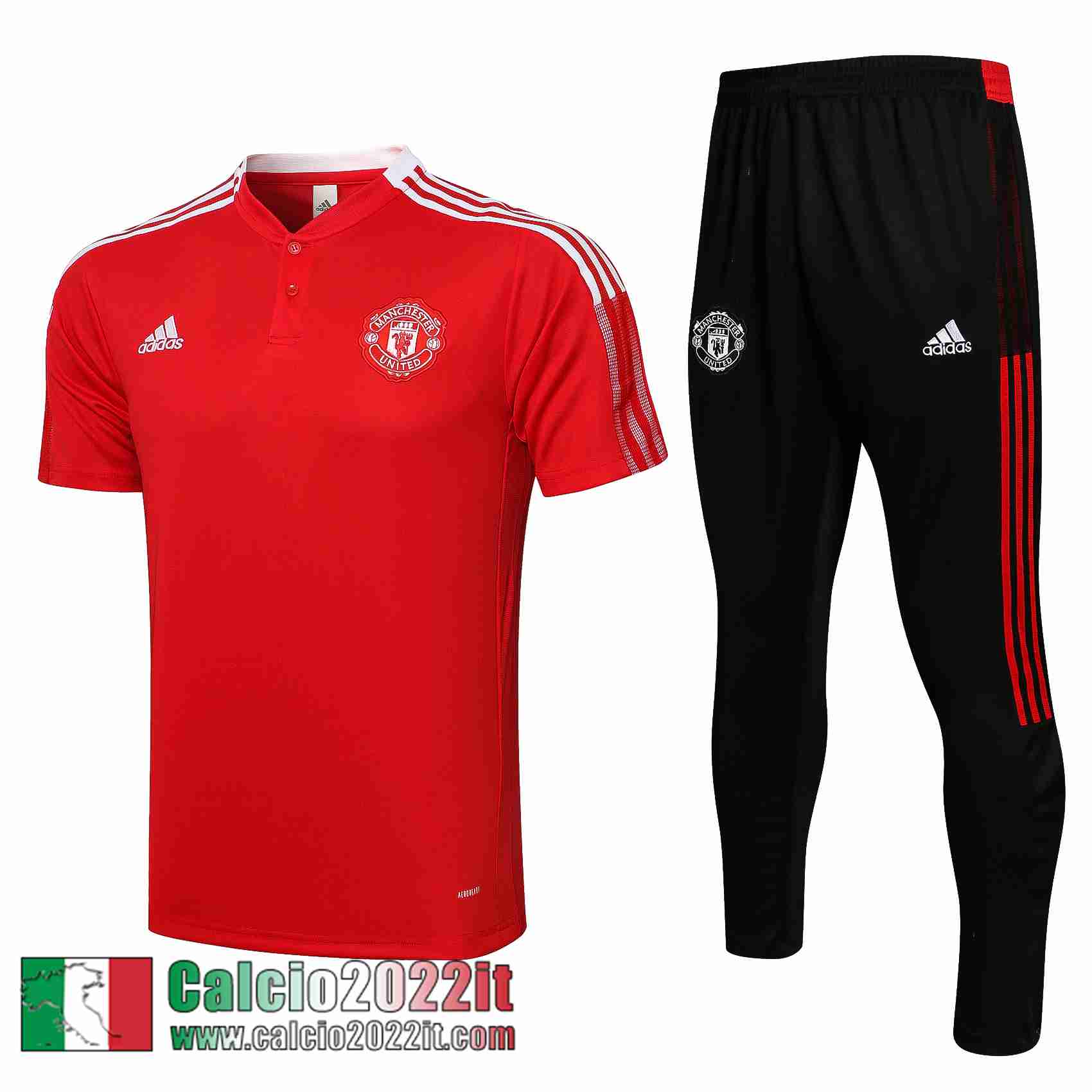 Manchester United Polo rosso 2021 2022 Uomo PL207