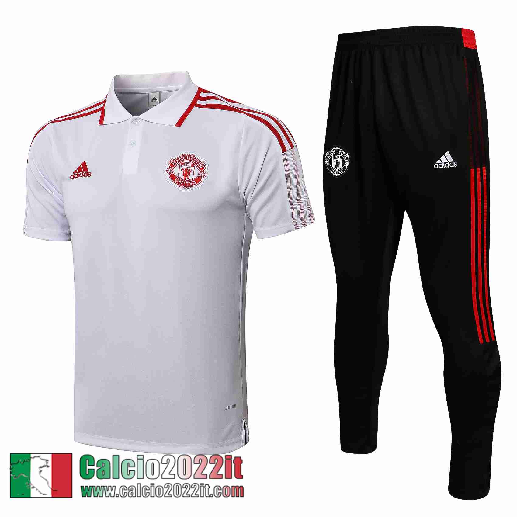 Manchester United Polo bianca 2021 2022 Uomo PL213