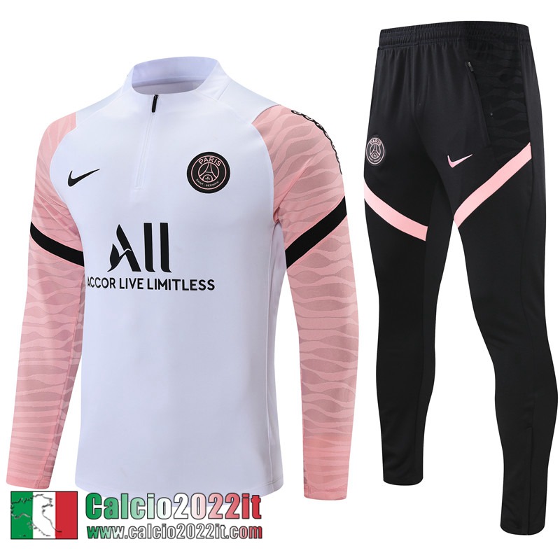 PSG Paris Tute Calcio Rosa Bianca 2021 2022 Uomo TG149