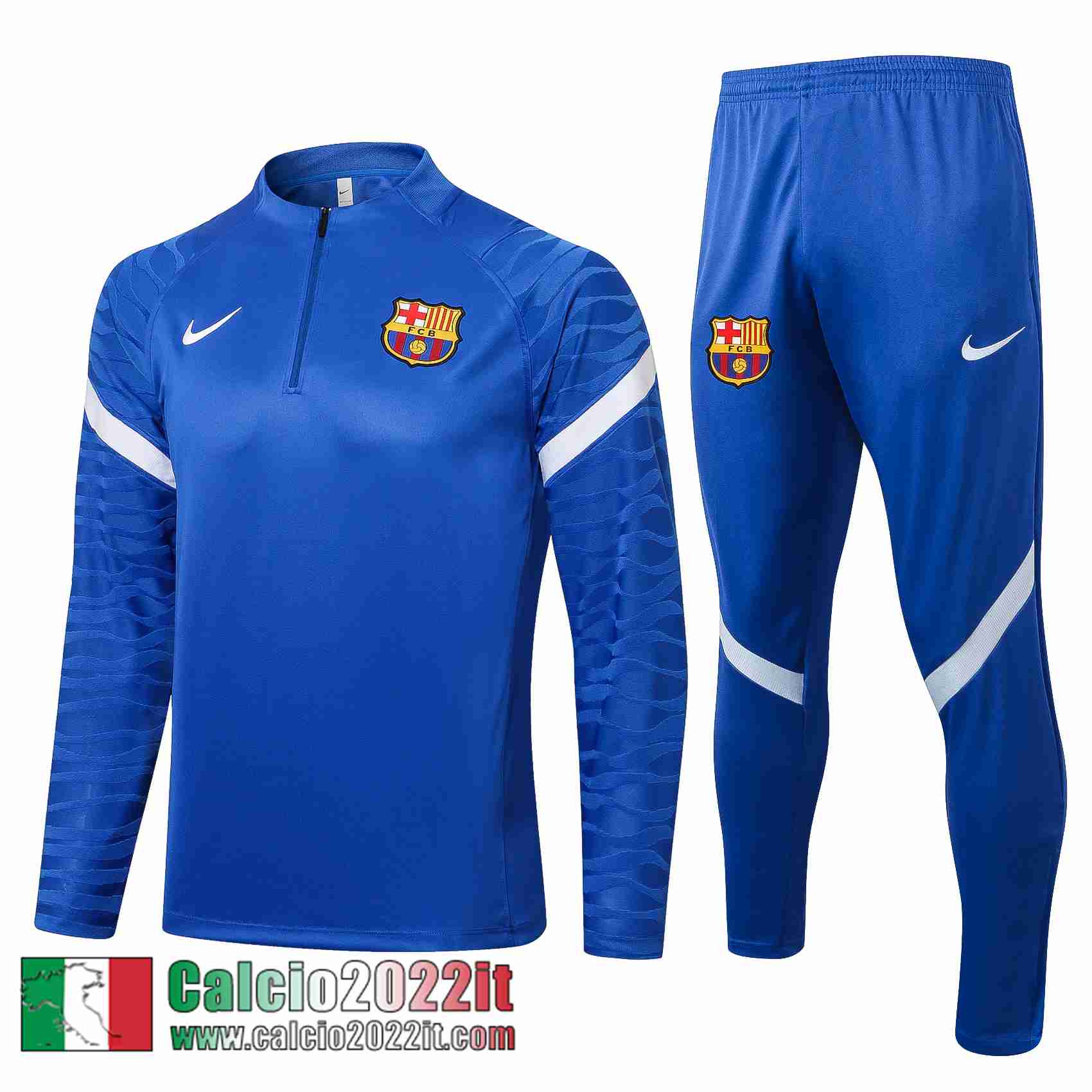 Barcelone Tute Calcio blu 2021 2022 Uomo TG173