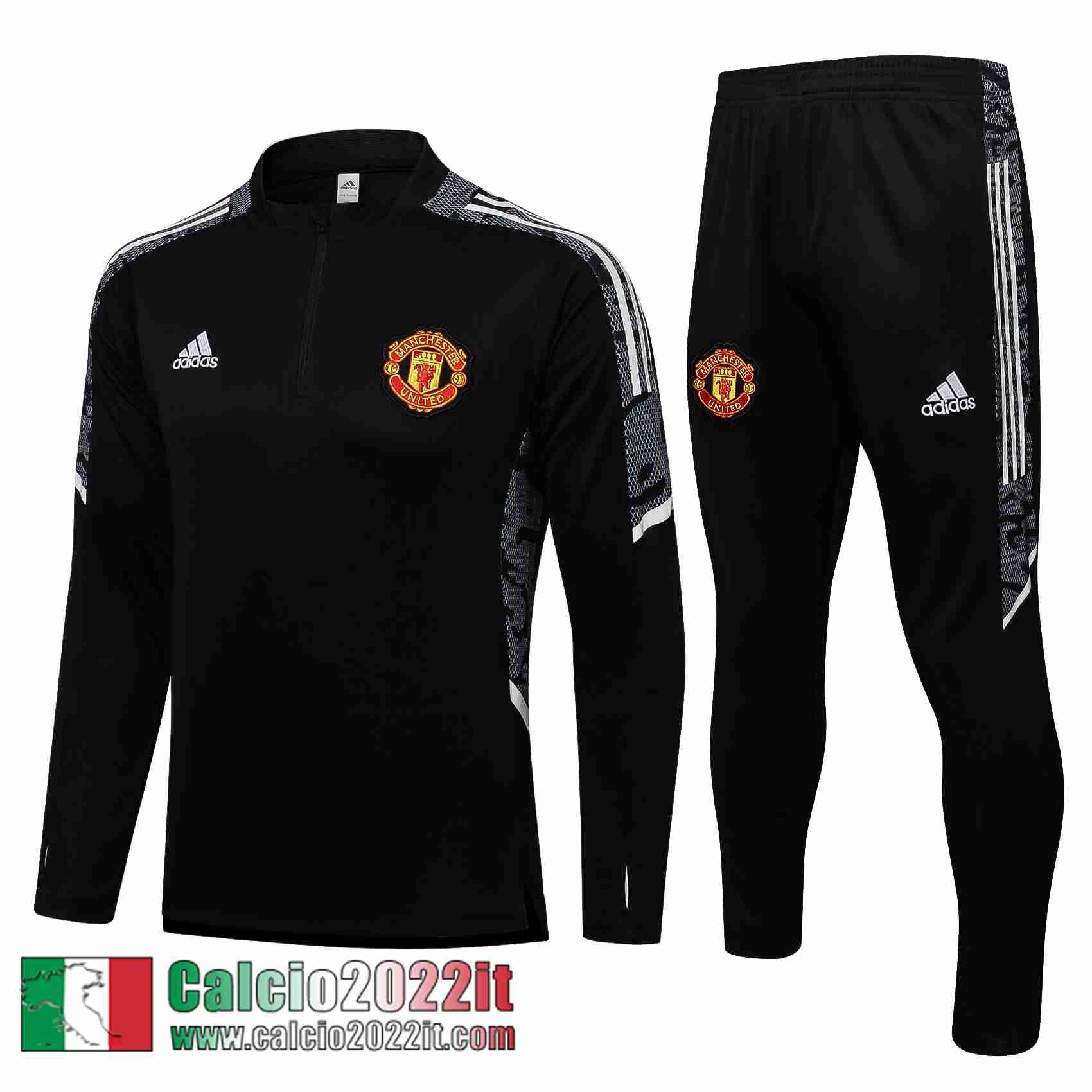 Manchester United Tute Calcio Nero 2021 2022 Uomo TG175