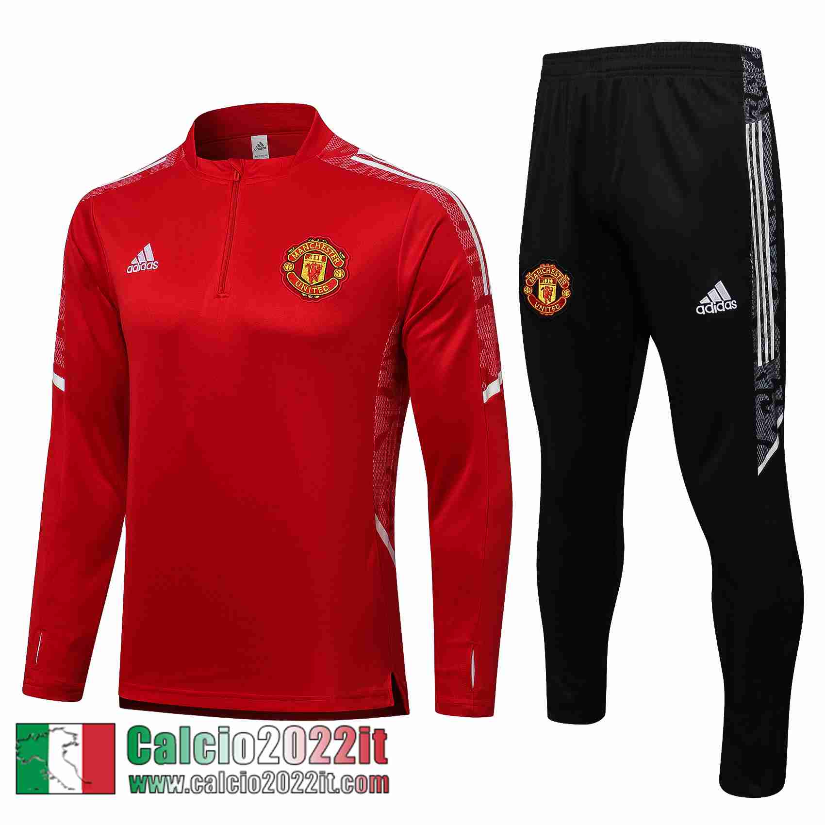 Manchester United Tute Calcio rosso 2021 2022 Uomo TG176