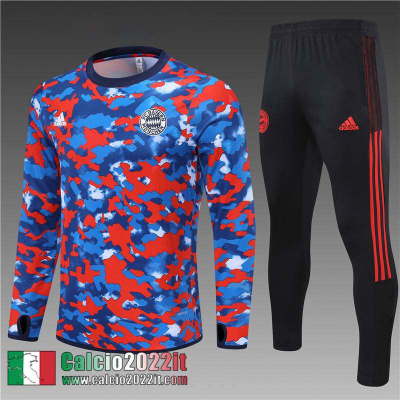 Bayern Munich Tute Calcio Rosso & blu 2021 2022 Bambino TK123