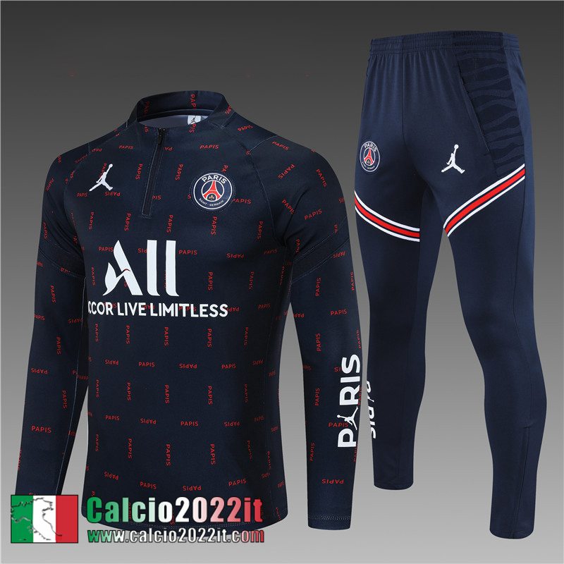 PSG Paris Tute Calcio blu 2021 2022 Bambino TK147