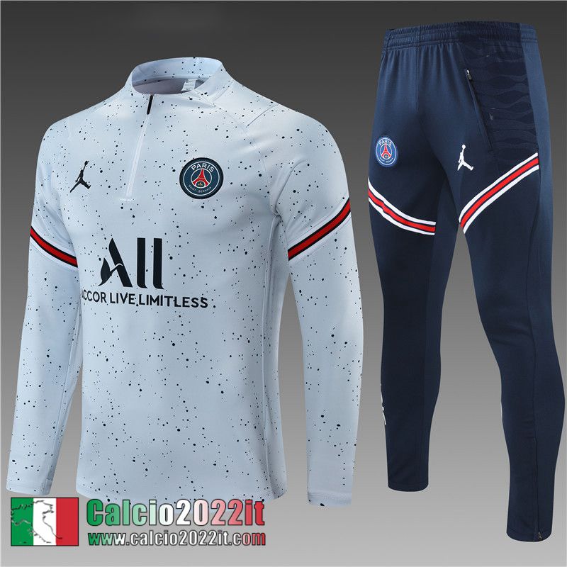 PSG Paris Tute Calcio Grigio 2021 2022 Bambino TK148