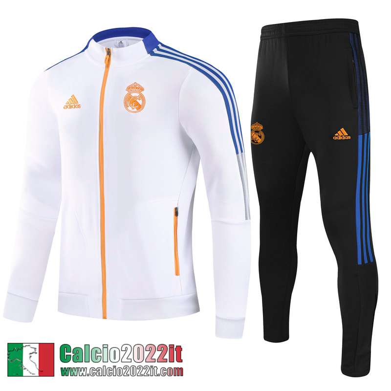 Real Madrid Full-Zip Giacca bianca 2021 2022 Bambino TK154