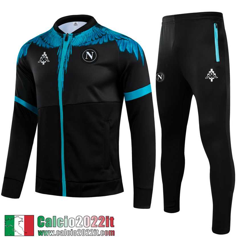 SSC Naples Full-Zip Giacca Nero 2021 2022 Bambino TK156