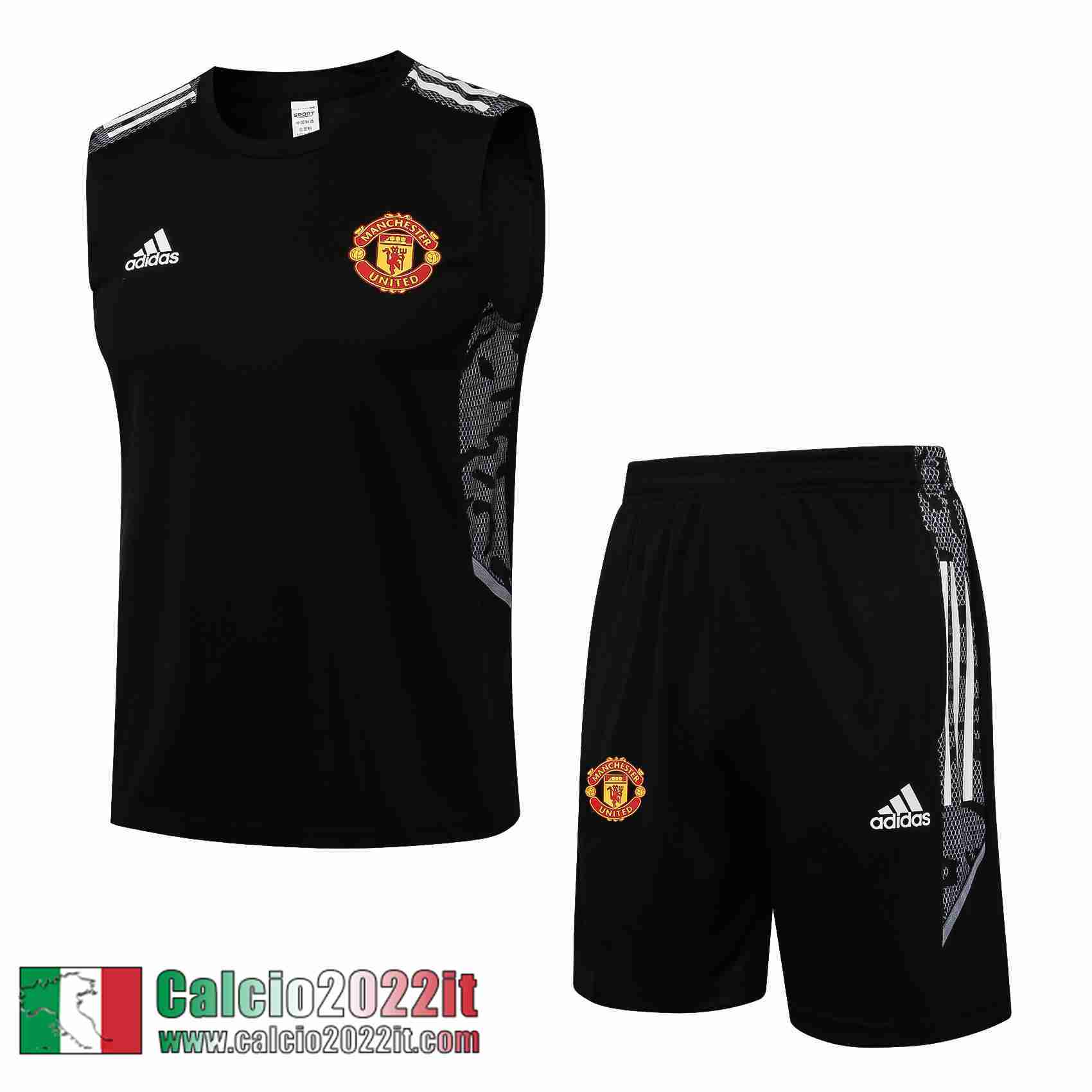 Manchester United Senza maniche noir Uomo 2021 2022 PL229