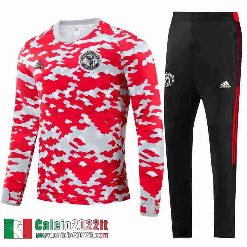 Manchester United Tute Calcio rosso bianco Uomo 2021 2022 TG183