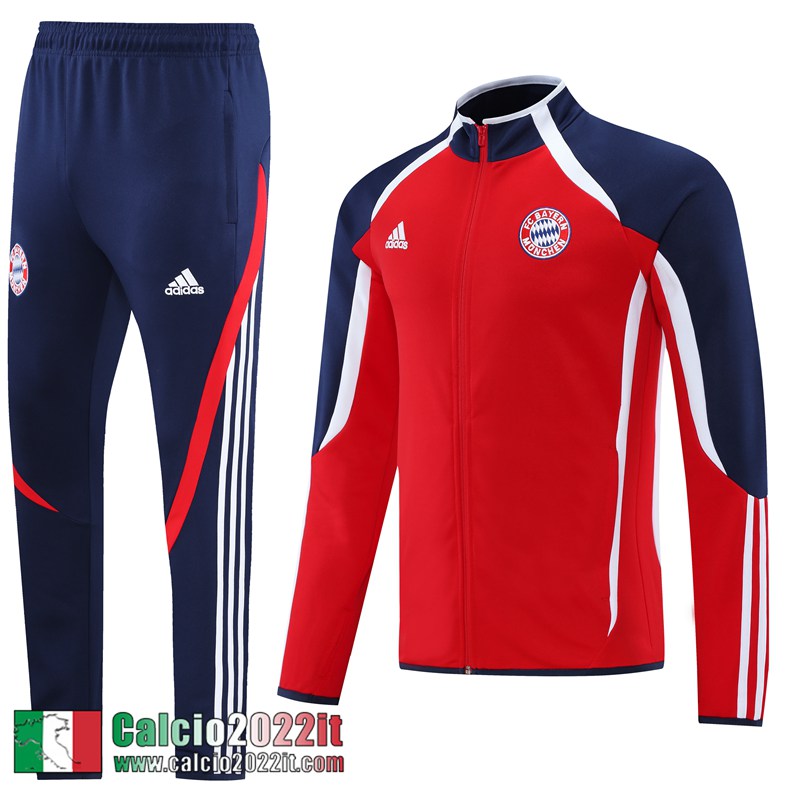 Bayern Monaco Full-Zip Giacca rosso Uomo 2021 2022 JK265