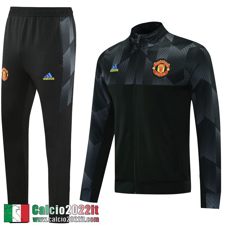 Manchester United Full-Zip Giacca Nero Uomo 2021 2022 JK271