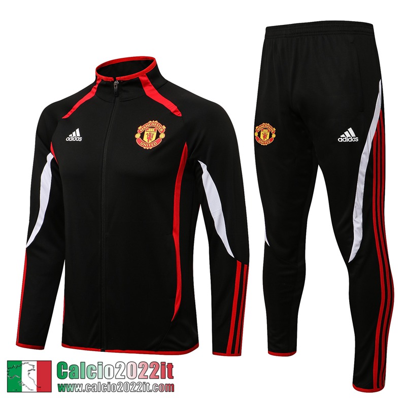 Manchester United Full-Zip Giacca Nero Uomo 2021 2022 JK276