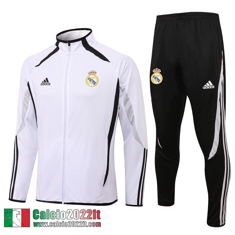 Real Madrid Full-Zip Giacca bianco Uomo 2021 2022 JK279