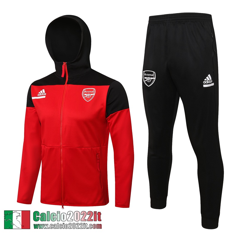 Arsenal Cappuccio Hoodie Giacca Nero Uomo 2021 2022 JK299